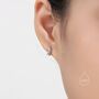Tiny Sterling Silver Easter Island Statue Stud Earrings, thumbnail 3 of 12