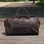 Genuine Leather Weekend Bag, thumbnail 2 of 12