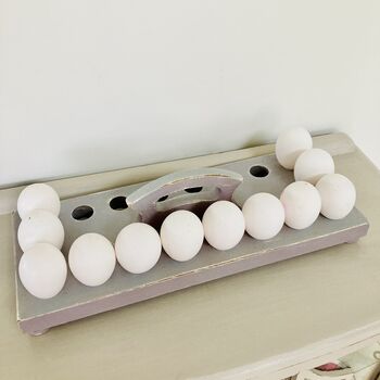 Antique Egg Rack / Tray ~ 18 Eggs ~ Two, 9 of 9