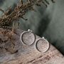 Sterling Silver Large Open Circle Studs, thumbnail 1 of 6