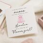 Personalised Will You Be My Flower Girl Card For Niece, thumbnail 1 of 7