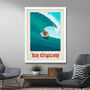 Personalised Male Surfer Poster, thumbnail 2 of 6