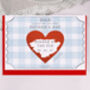 Personalised Father's Day Gift Scratch Voucher With Blue Gingham Design, thumbnail 2 of 3
