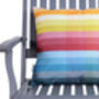 Pixel Stripes Water Resistant Garden Outdoors Cushion, thumbnail 7 of 11