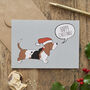 Christmas Basset Hound Dog Pin Badge, thumbnail 12 of 12