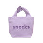 'Snacks' Little Lavender Bag, thumbnail 5 of 5