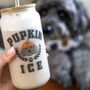 Personalised Pupkin Spice Dog Lover Glass Tumbler, thumbnail 2 of 11