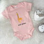 Giraffe Personalised Jungle Babygrow, thumbnail 5 of 6