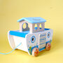 Personalised Pull Along Noah's Ark Wooden Toy, thumbnail 4 of 5