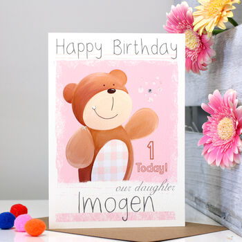 Personalised Bear Relation Birthday Card, 6 of 9
