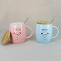 Dog Pastel Pink Or Blue Ceramic Tea Coffee Mug G Decor, thumbnail 1 of 7