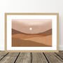 Earth Tone Sunrise Desert Landscape Print, thumbnail 5 of 8