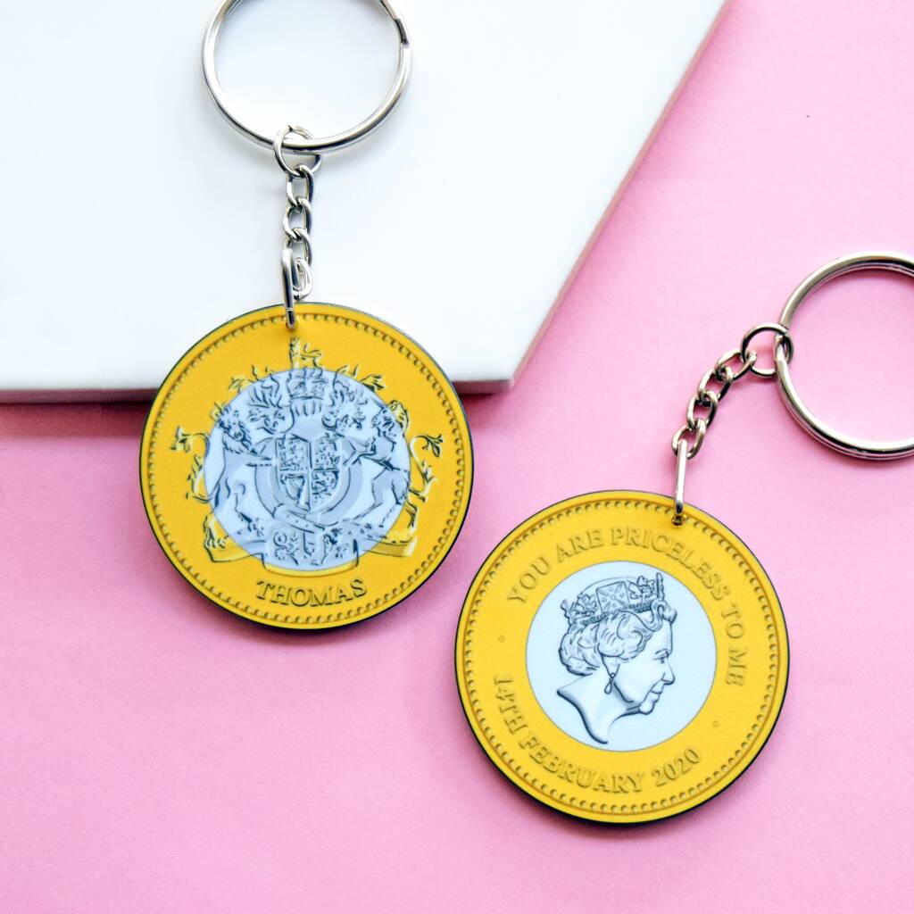 Image of 'You Are Priceless' Personalised Coin Keyring