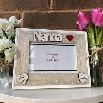 Personalised Nanna Photo Frame Birthday Gift, 5 of 8