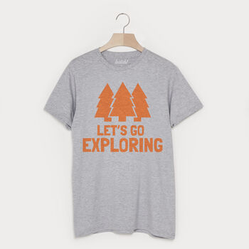 Let’s Go Exploring Men's Slogan T Shirt, 2 of 2