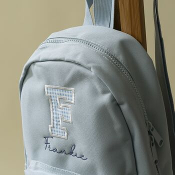 Personalised Gingham Style Toddler Backpack, 3 of 5