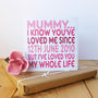Mummy I’ve Loved You My Whole Life Card, thumbnail 4 of 7