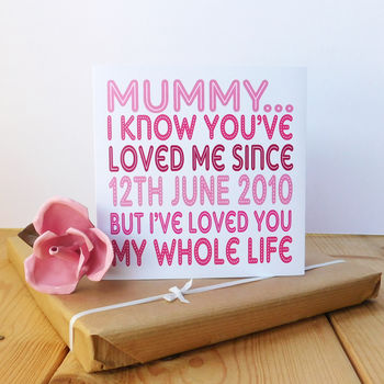 Mummy I’ve Loved You My Whole Life Card, 4 of 7