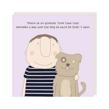 Man And Dog Birthday Card For A Friend, 2 of 2