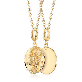 18ct Gold Scorpio Zodiac Charm Necklace, 5 of 7