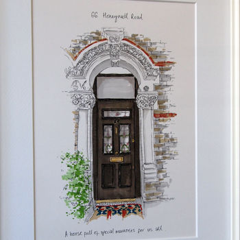 Personalised Front Door Illustration By Homemade House ...