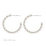 Everyday Sterling Silver Twist Hoops, thumbnail 7 of 10