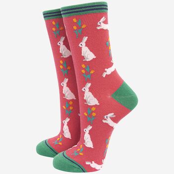 Women's Spring Farm Animals Bamboo Socks Gift Set, 5 of 5