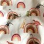 Rainbow Dinosaurs Print Pocket Cloth Reusable Nappy, thumbnail 3 of 4