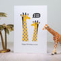 Giraffe Second Birthday Card Age Two, thumbnail 1 of 2