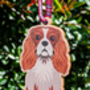 King Charles Spaniel Hanging Wooden Christmas Decoration, thumbnail 6 of 7