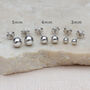 9ct White Gold Ball Stud Earrings, thumbnail 1 of 7