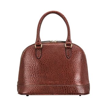 Luxury Mock Crocodile Leather Tote Bag 'Rosa Croco', 4 of 12