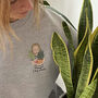 Personalised Plant Mum Motif Sweatshirt, thumbnail 1 of 5