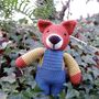 Handmade Crochet Fox Soft Toy, thumbnail 2 of 5