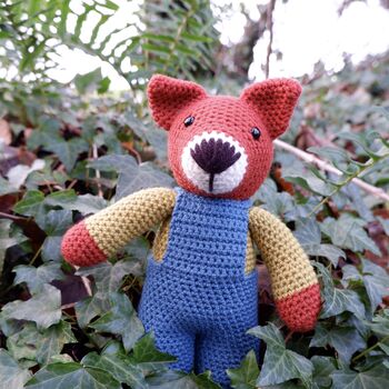 Handmade Crochet Fox Soft Toy, 2 of 5