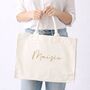 Personalised Large Square Canvas Tote Bag, thumbnail 1 of 4