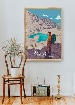 Grand Enchantment Trail USA Travel Poster Art Print, 5 of 8