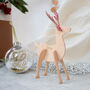 Personalised Leather Reindeer With Foiled Antlers, thumbnail 3 of 11