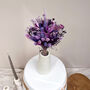 Purple And Lilac Dried Flower Bouquet Round, thumbnail 4 of 7