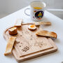 Personalised Space Toast Chopping Board And Enamel Mug, thumbnail 2 of 4