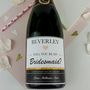 Personalised Be My Bridesmaid Champagne Label, thumbnail 2 of 2