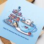 Cute Bestie Afternoon Tea Card, thumbnail 5 of 6