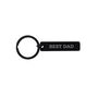 'Best Dad' Long Black Metal Keyring | Key Accessory | Father's Day, thumbnail 2 of 2