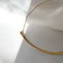 Curved Bar Necklace, thumbnail 4 of 6