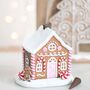 Pink Gingerbread House Incense Cone Burner, thumbnail 1 of 3