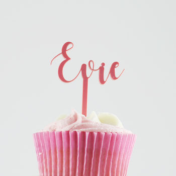 Personalised Name Cupcake Topper, 2 of 3