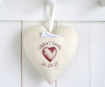 Personalised Tooth Fairy Pocket Heart Gift, 6 of 12