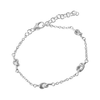 Sterling Silver Friendship Knot Bracelet, 5 of 10