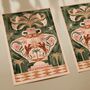 ‘Rise Dawn’ Celestial Horse Vase Art Print Western Rodeo Cowgirl Floral Poster, thumbnail 2 of 3