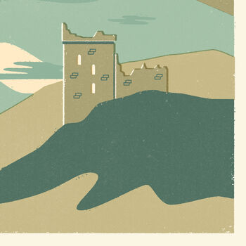 Personalised Loch Ness Marathon Print, Unframed, 3 of 4
